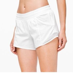 Lululemon Hotty Hot Shorts 4” Low Rise - White